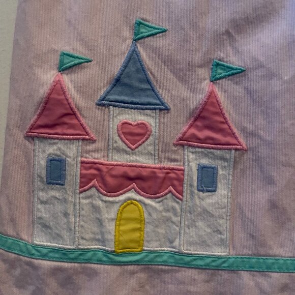 Girl's Florence Eiseman Sleeveless Scalloped Collared Castle Dress - Picture 3 of 7